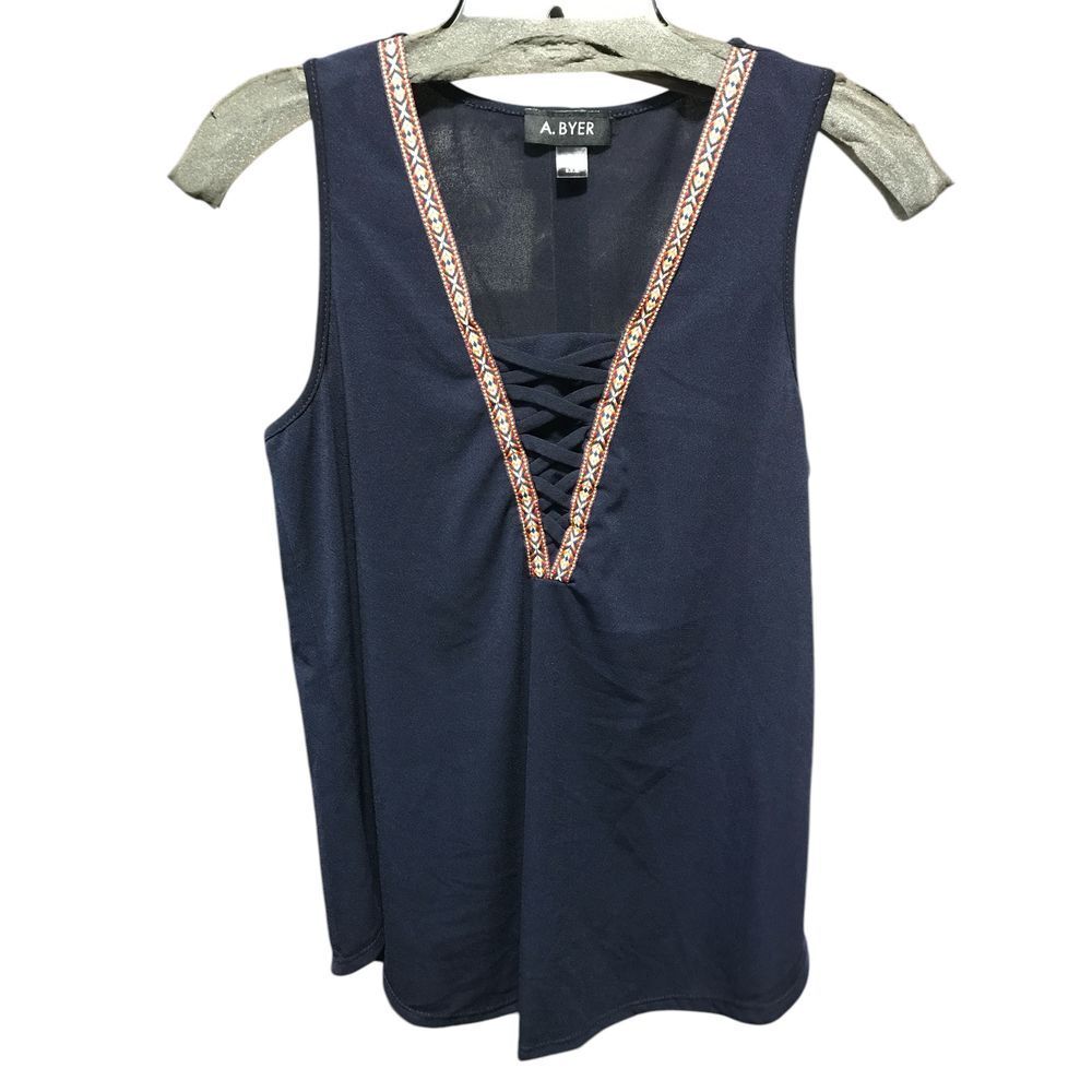 A. Byer‎ Navy Blue Sleeveless Tank Top  New with Tags